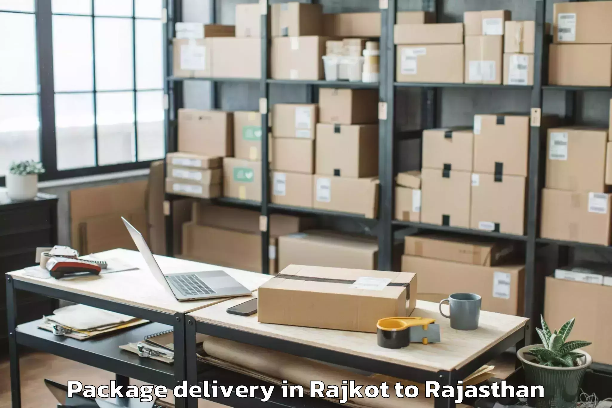 Top Rajkot to Bagidora Package Delivery Available